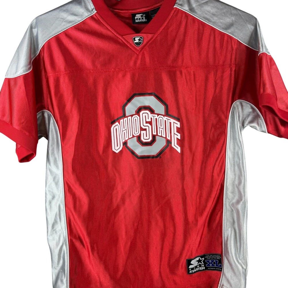Vtg Starter Ohio State OSU Jersey XL 18/20 youth red black